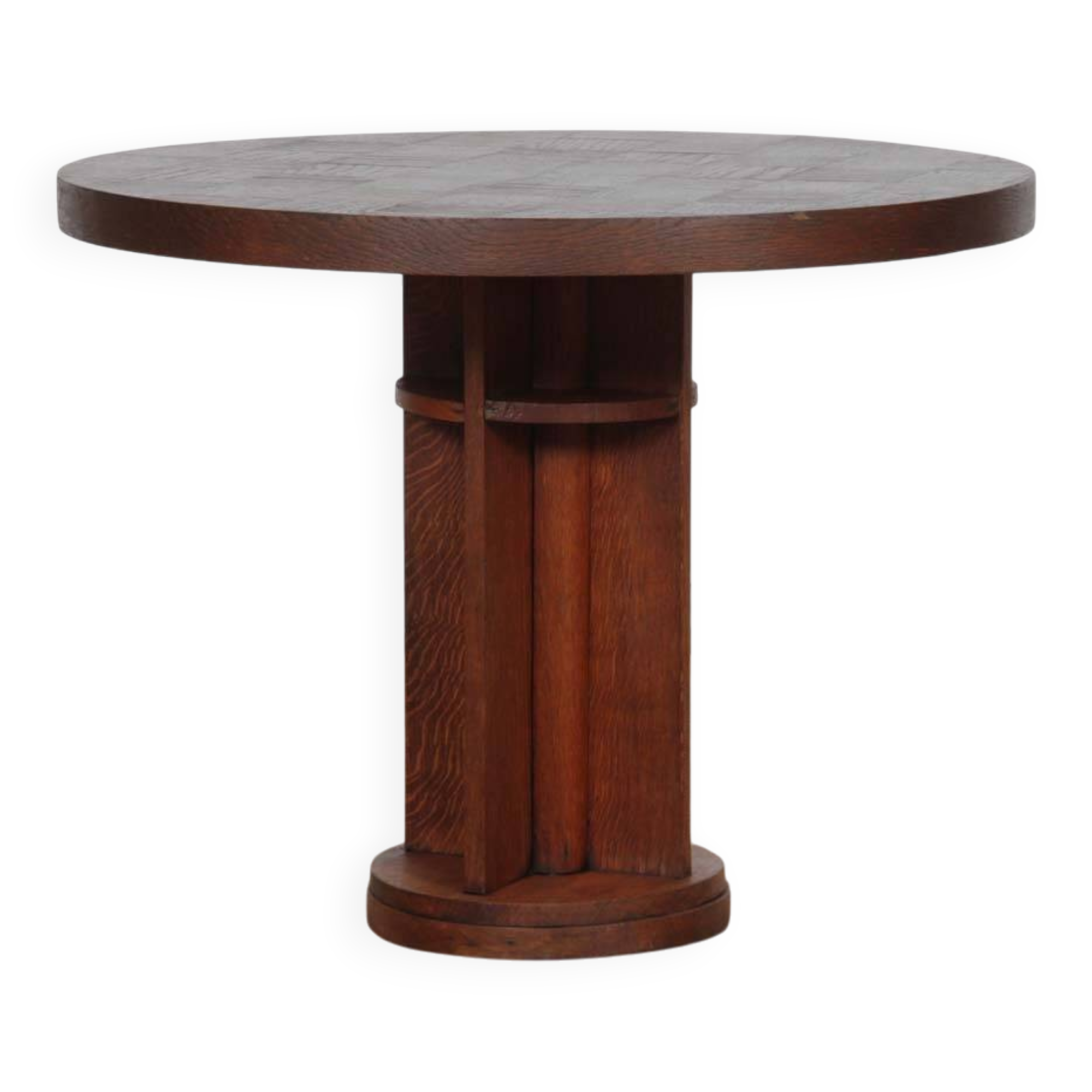 Table basse vintage en chêne des années 1950