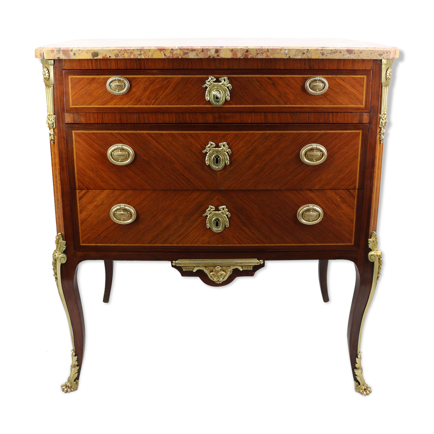 Commode style Louis XVI marbre brèche d'Alep