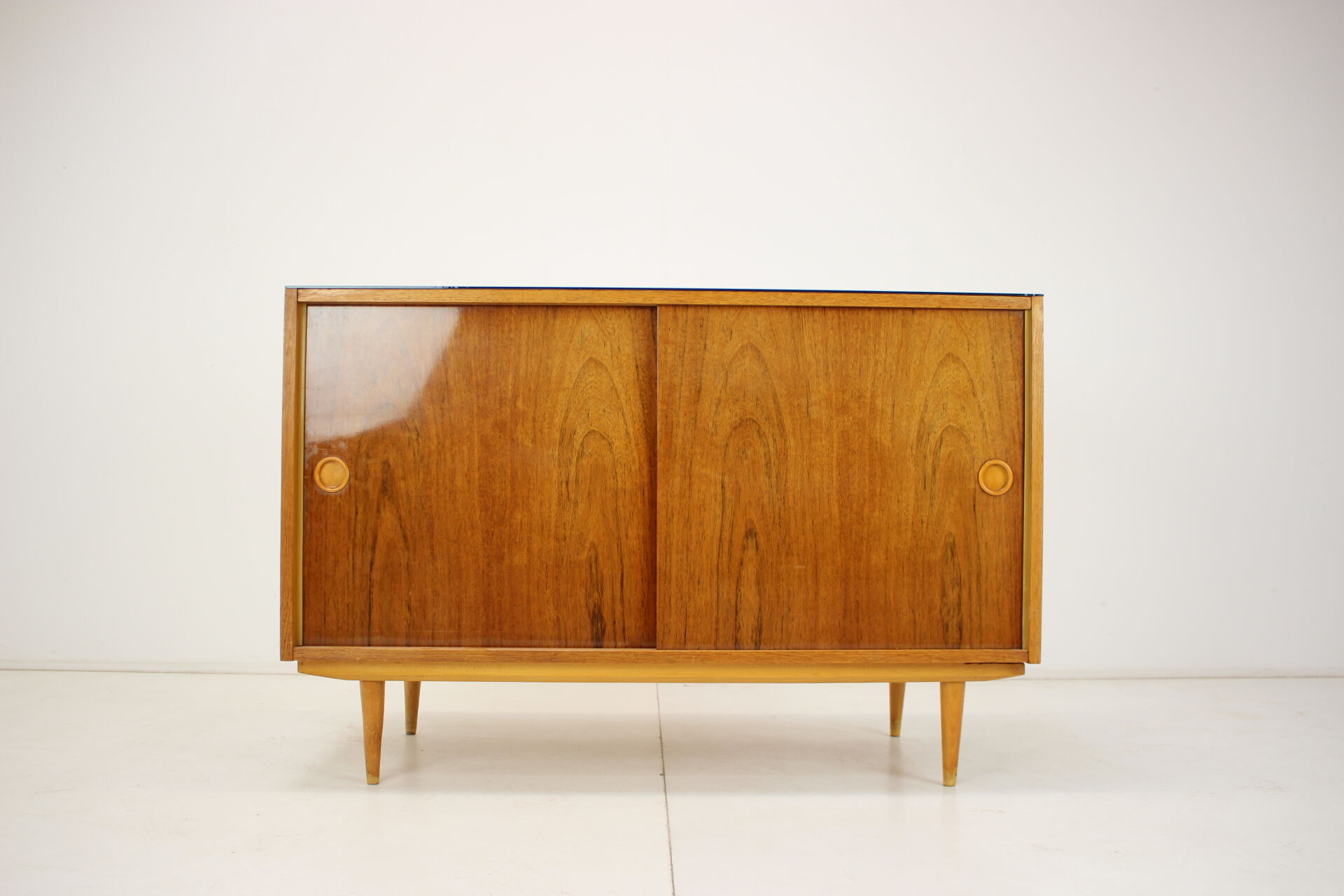 Mid-century upcycled cabinet on high gloss, 1960's