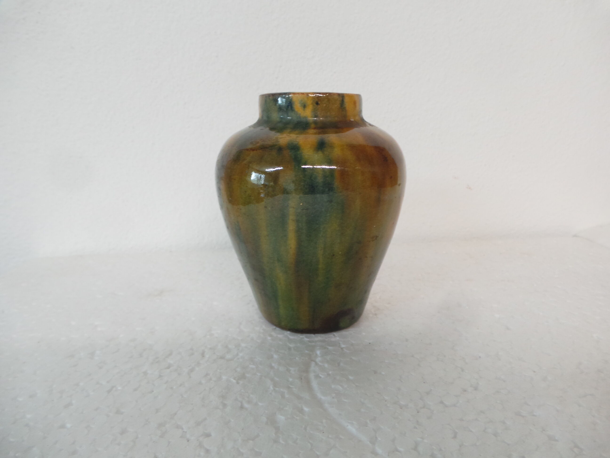 Vase emailed art deco