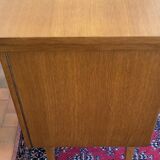 Vintage furniture with sewing machine light wood