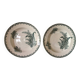 Deep plates in ironstone, Lily of the Valley, Saint Amandinoise