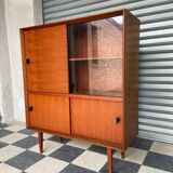 Scandinavian design teak showcase buffet