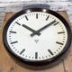 Large Industrial Bakelite Factory Wall Clock From Pragotron, 1960s