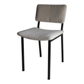 Chaise en métal bouclé noir | Kembo | Pays-Bas | Années 1960