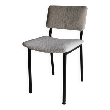 Black metal boucle chair | Kembo | Netherlands | 1960s