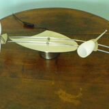 "Paulmann" 1m40 design hanging 6 lights anodized aluminium - 70s