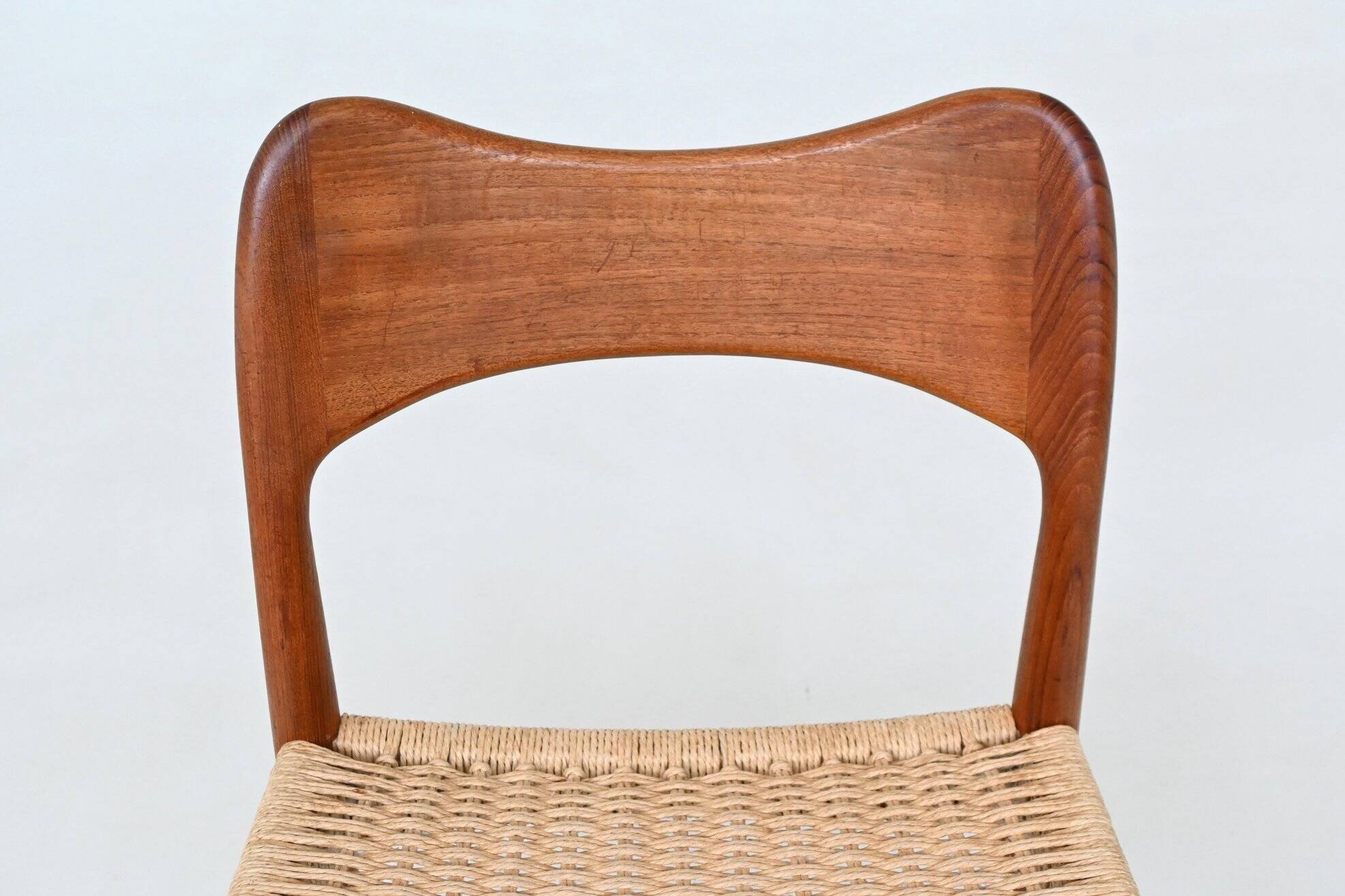 Arne Hovmand Olsen set of eight dining chairs in oak Mogens Kold Denmark 19