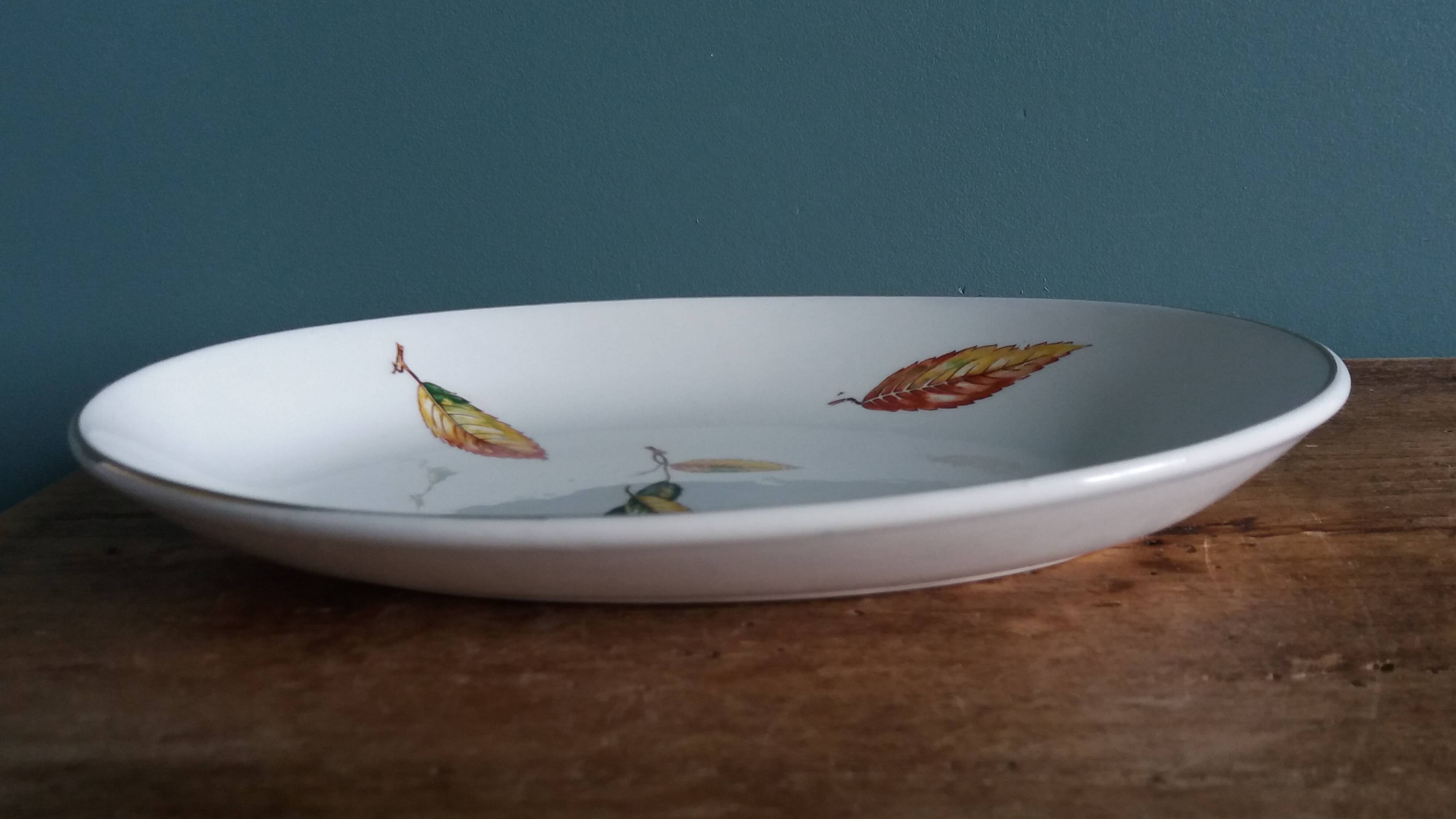 Digoin Sarreguemines bowl decoration La Fontaine