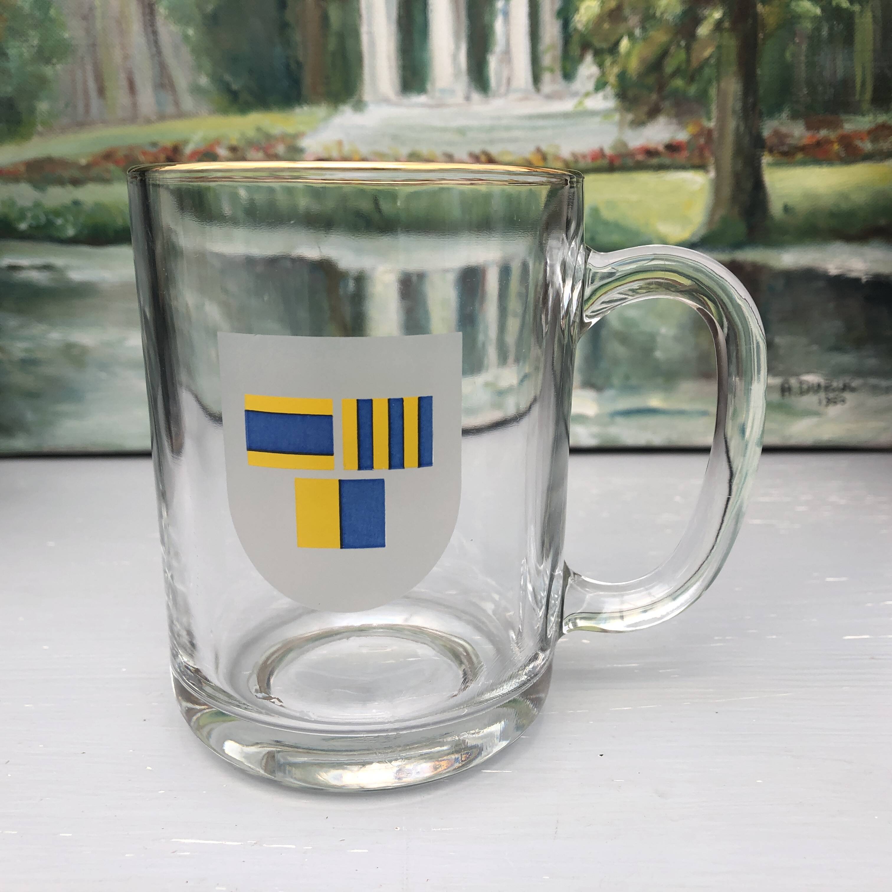 vintage flag beer mug shop
