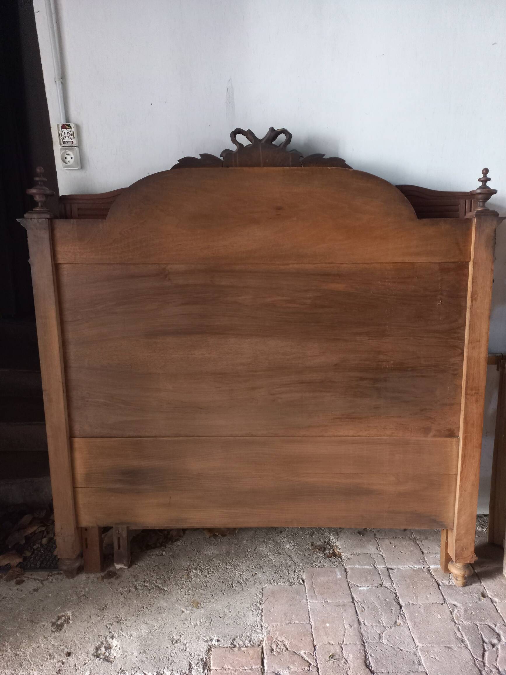 Louis XVI style wooden headboard