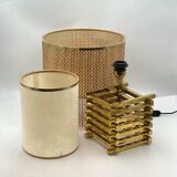 Rare Vintage Brass Lamp 'Spiga' Tronconi, 1960s