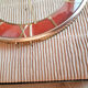 Wooden clock and imitation rattan, vintage, 50s