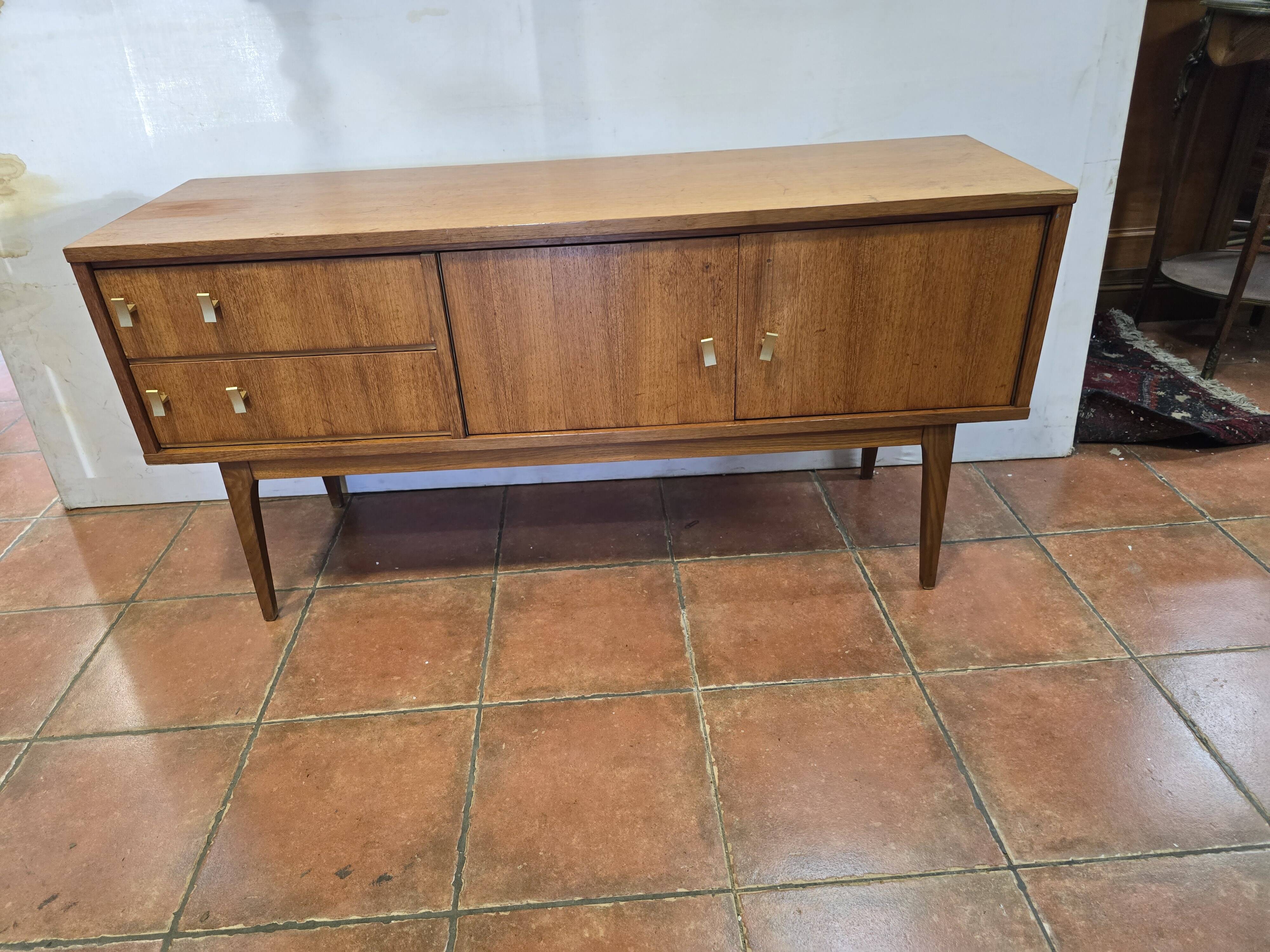 Scandinavian oak sideboard from the 60s, 125cms L
