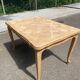 Renovated Louis XV extendable dining table in solid oak 120-200cm