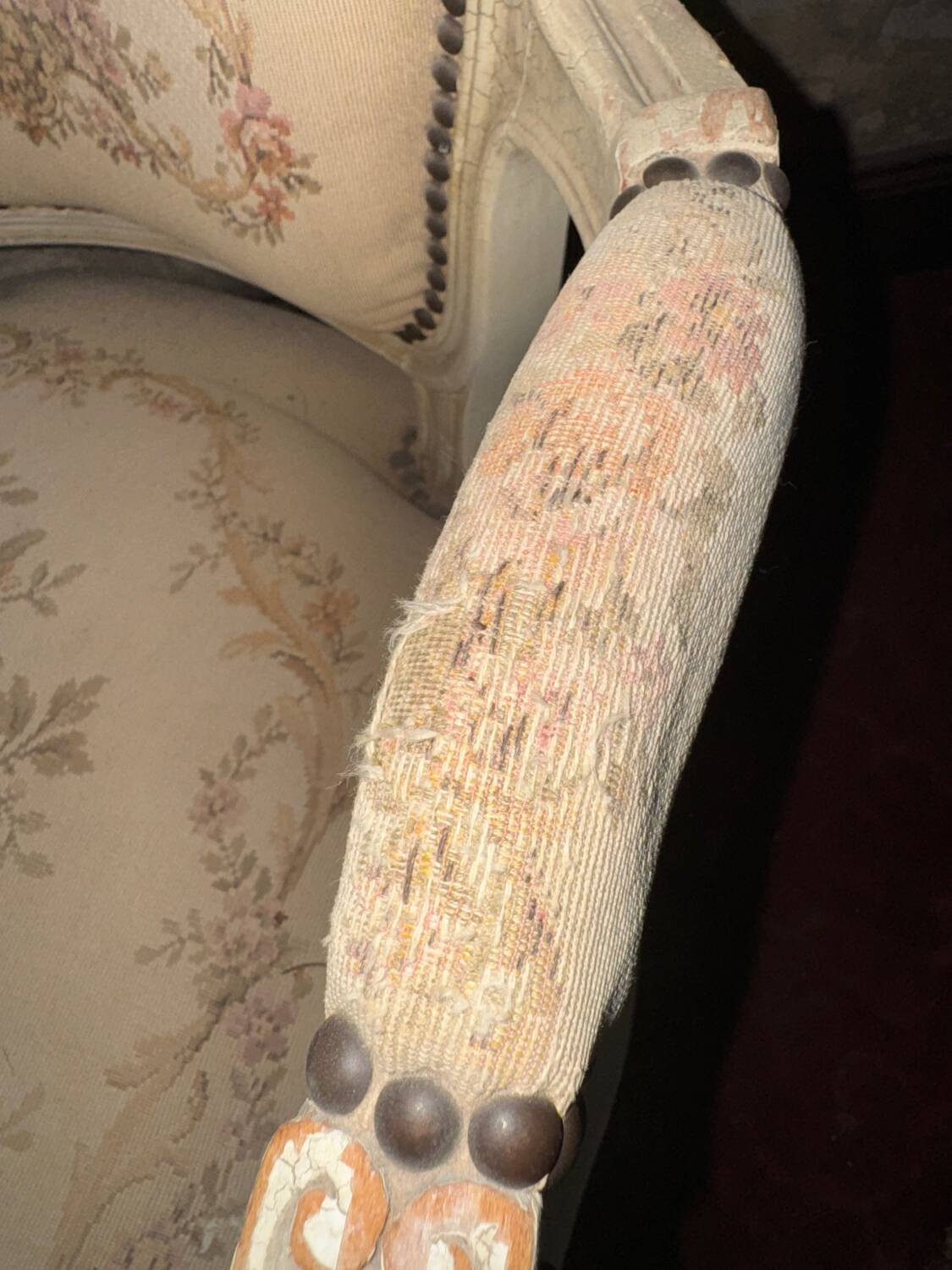 Vintage Louis XV style armchair