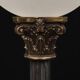 Greek revival bronze floor lamp, 1980s, italy