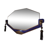Blue art deco mirror 20/30 years - 70x40cm