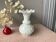 White opaline vase from Portieux Vallerysthal - French fair opaline
