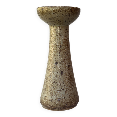 Vase-bougeoir en grès émaillé, Alain Blanchard, Poterie du Méjou 1970