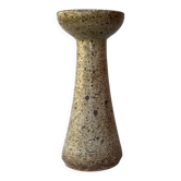 Glazed stoneware vase-candle holder, Alain Blanchard, Poterie du Méjou 1970