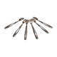 Silver and gold cake fork service