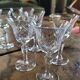 12 antique cut glass glasses – classic style – 50s/60s