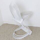 Set of 4 Vintage Postmodern Cantilever ' Swing ' Dining Chairs By Jutta & Herbert Ohl For Rosenthal
