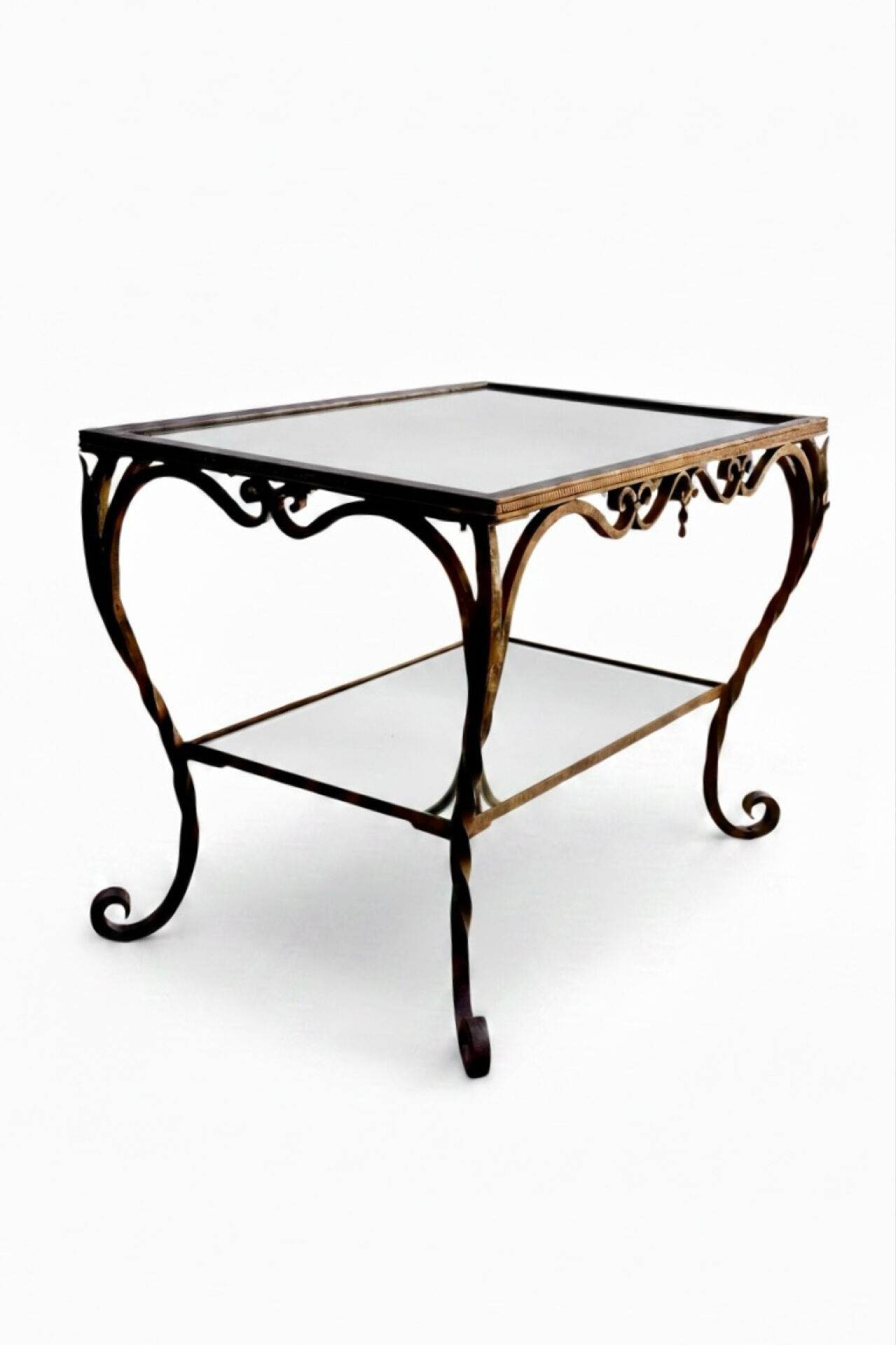 Mirror coffee table, circa 1920