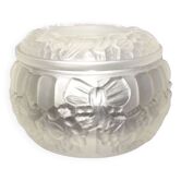 Art Deco Molded Glass Candy Box / Powder Box – Butterfly