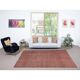Hand-knotted Vintage Turkish Red Wool Area Rug with Floral Design for Home and Office Decor