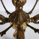 Pair of cherub candle holders in gilded bronze, early 20th century.