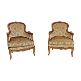 Pair of Louis XV-style shepherdess chairs