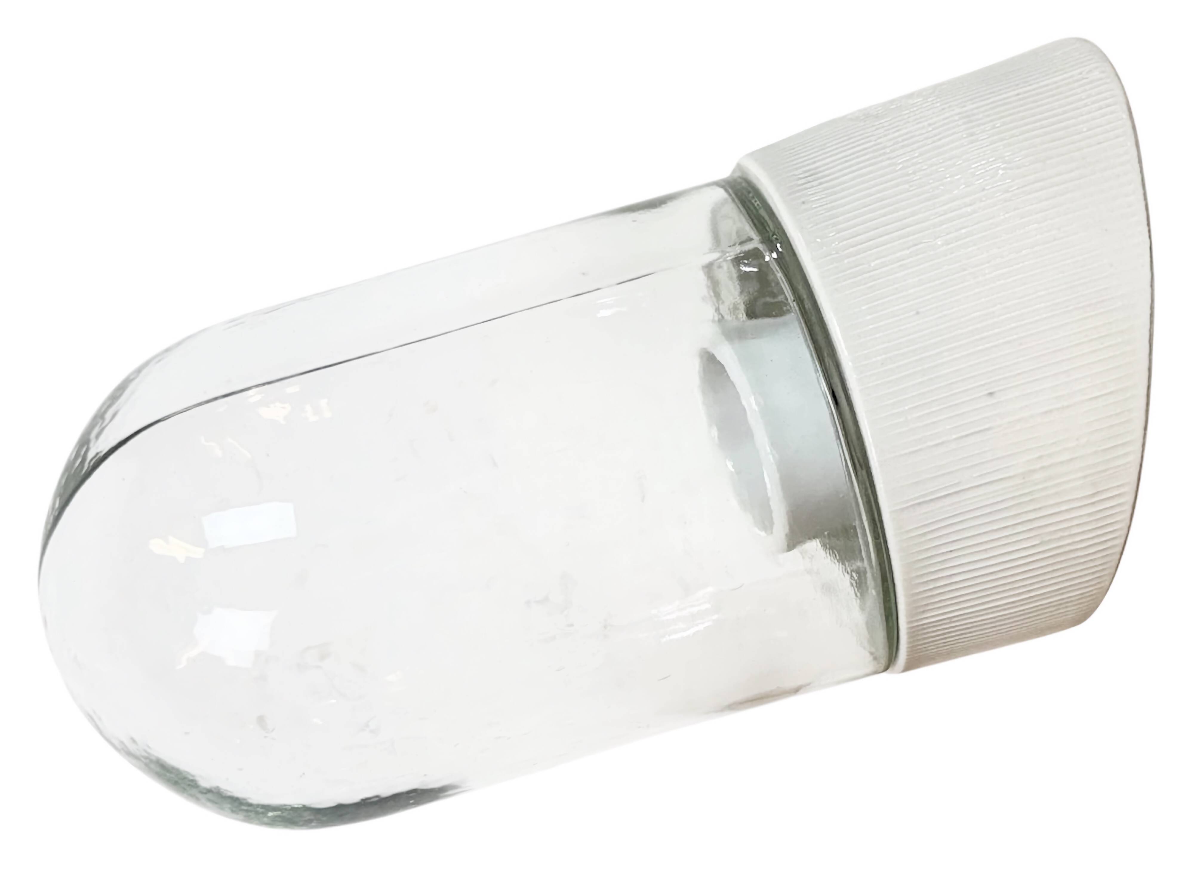 Vintage White Porcelain Wall Light, 1970s