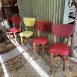 Set 4 chairs vintage bistro year 50/60