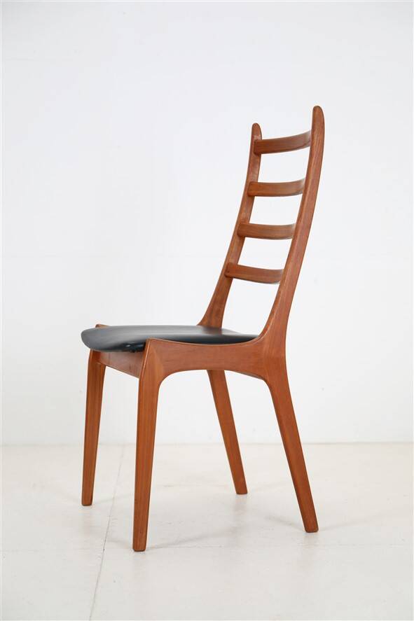 Set of 6 Korup Stolefabrik teak chairs in the style of Kai Kristiansen