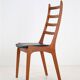Set of 6 Korup Stolefabrik teak chairs in the style of Kai Kristiansen