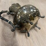 Old silver metal coffee maker