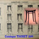 Thonet 1890 stool, new canework