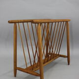 1960s uluv beech newspaper stand, czechoslovakia