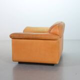 Striking De Sede DS101 Cognac Leather Lounge Chair DS17. Switzerland, 1970s