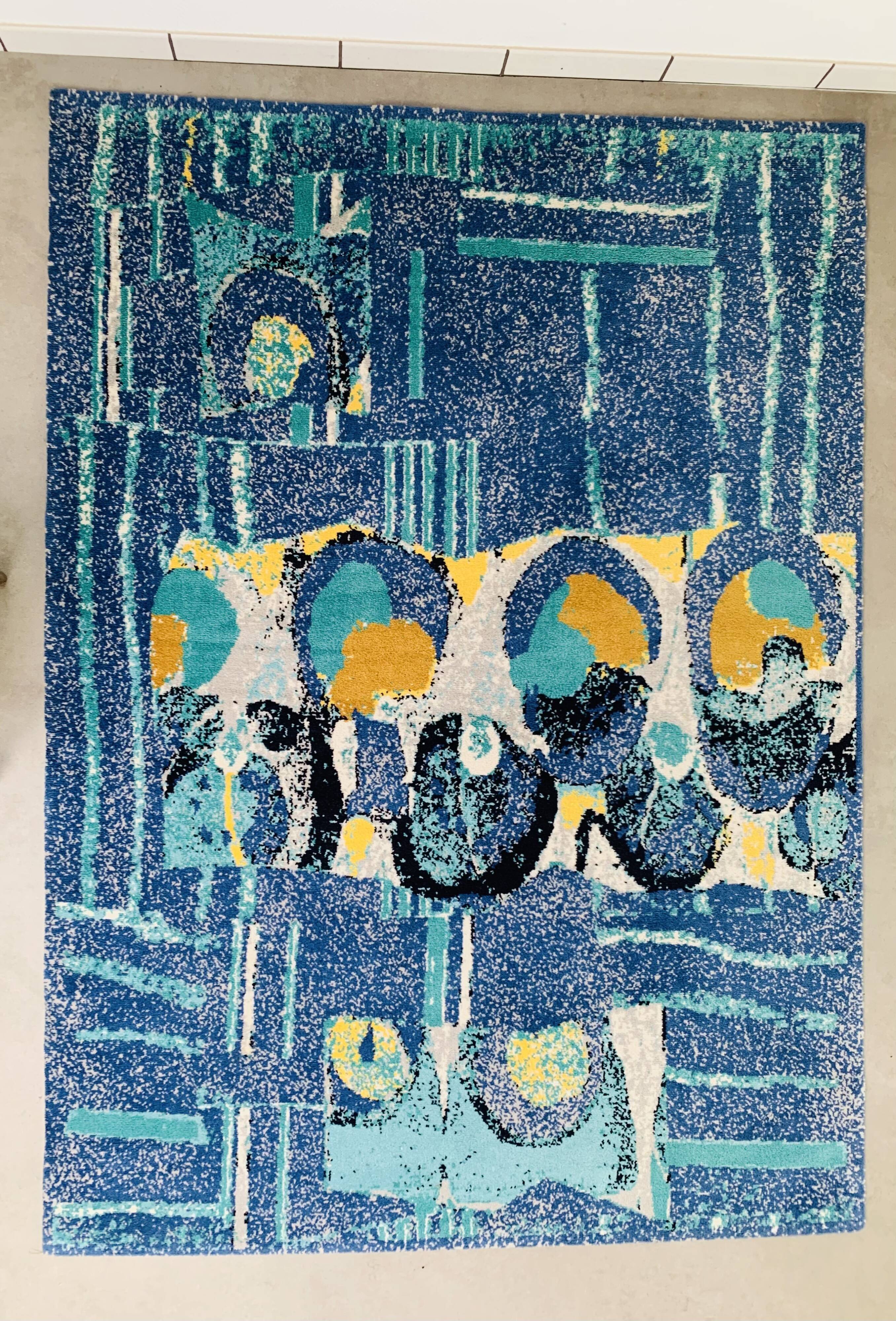 Desso rug 170 x 240, Holland, 1980s, abstract design