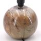 Marble ball lamp, beige lampshade, 1960s