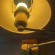Pair of vintage brass wall lights with adjustable arms.