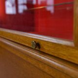 Modular furniture set by Pierre Cruege for Martin Dupuis in light oak, 1960
