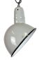 Industrial Grey Enamel Factory Pendant Lamp, 1960s