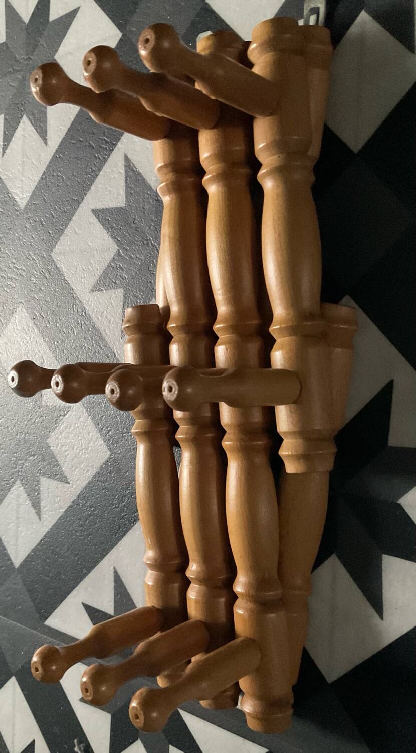 1970s accordion coat rack