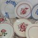 10 assiettes plates anciennes dépareillées