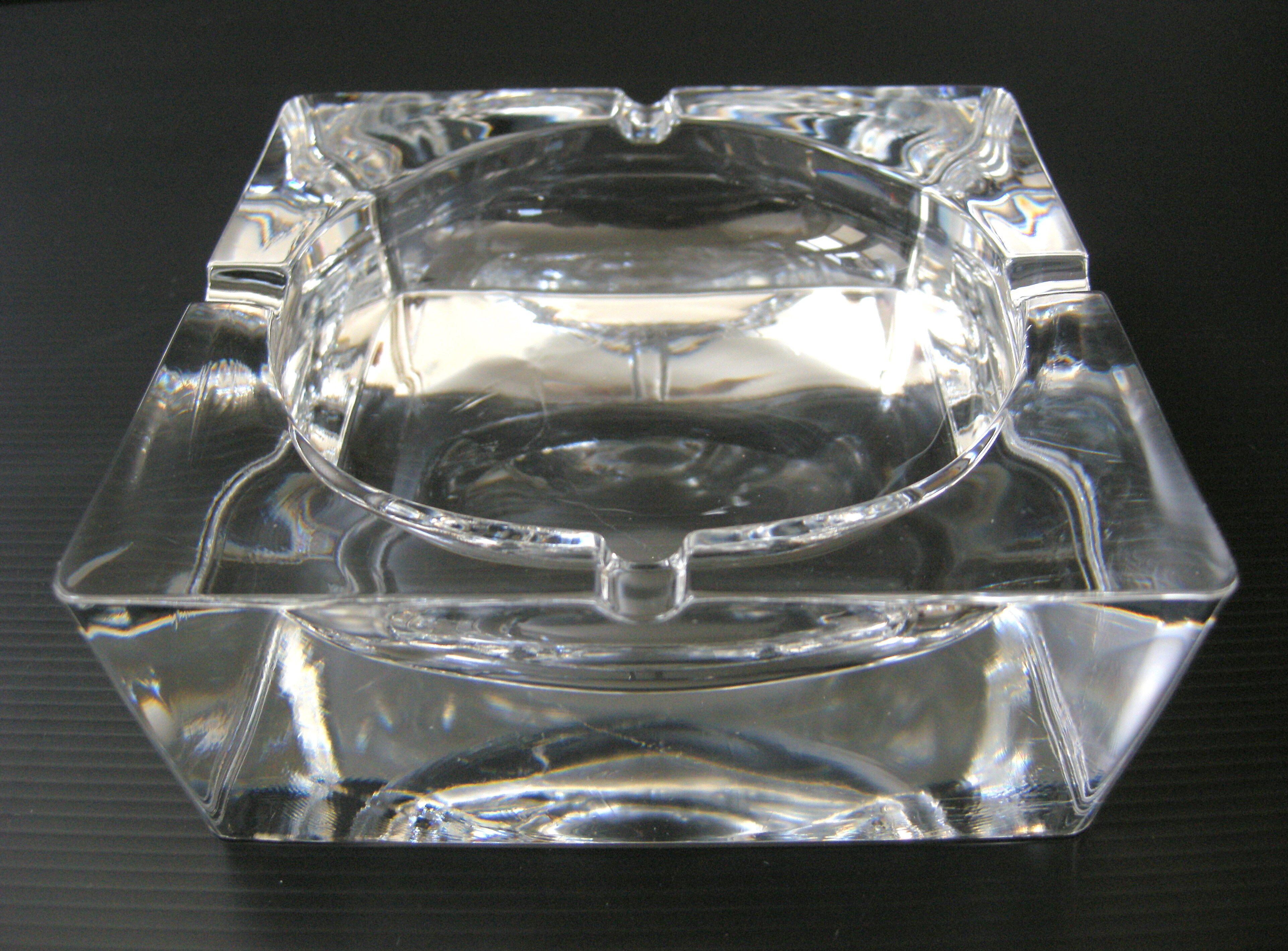 Cendrier verre vintage 1970