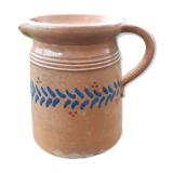 Glazed terracotta milk pot from Alsace